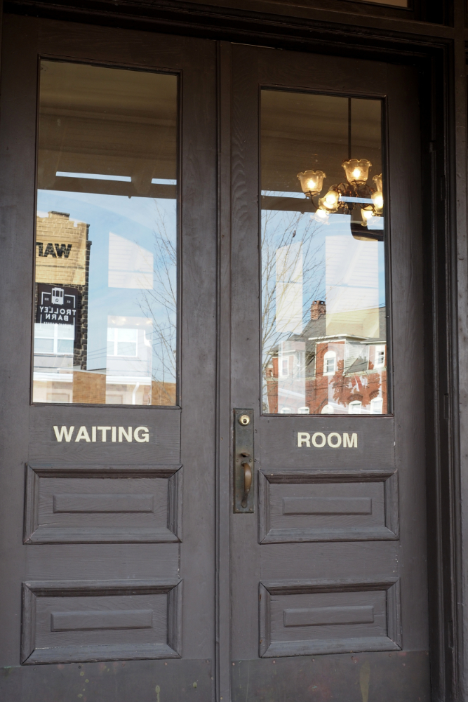 Waiting room doors